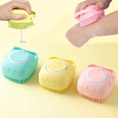 Multifunctional Liquid Soap Bath Silicone Scrubber Body Brush